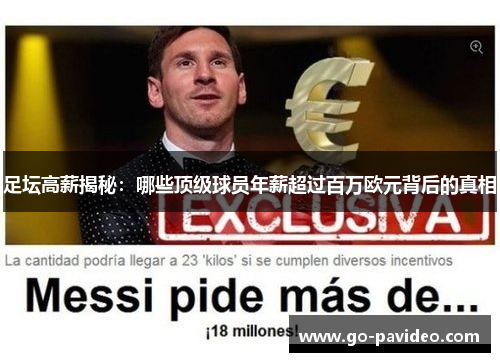 足坛高薪揭秘：哪些顶级球员年薪超过百万欧元背后的真相
